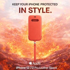 iPhone 12 mini Leather Sleeve.